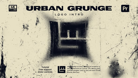 Urban Grunge Logo Intro（326240）-技能树